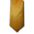 Solid Satin Gold Skinny Tie
